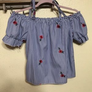 Off shoulder with straps